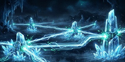Frost Relay Oyun Görseli - Mesafe kontrolü buz parkuru
