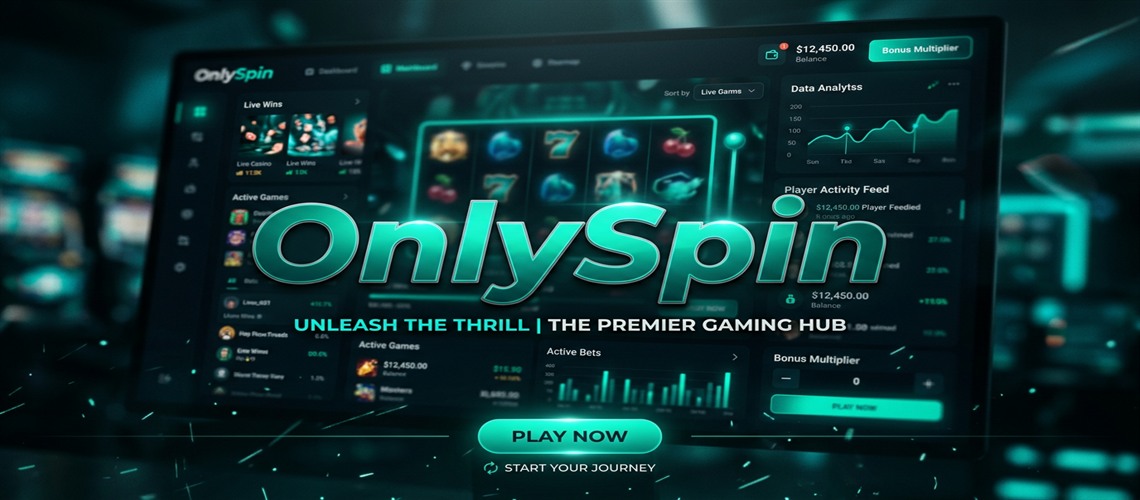 OnlySpin Platform Genel Görünümü - Ana Ekran Görseli